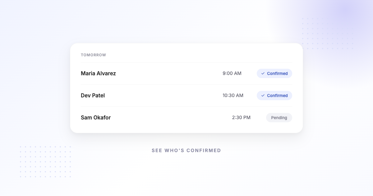 Appointment Confirmation Software: How Automatic Confirmations Work (2026)