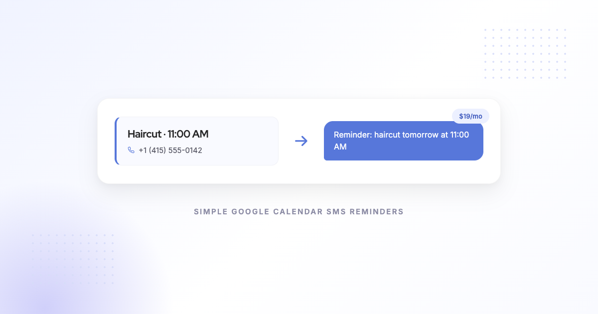 The Best GReminders Alternative for Google Calendar SMS Reminders (2026)
